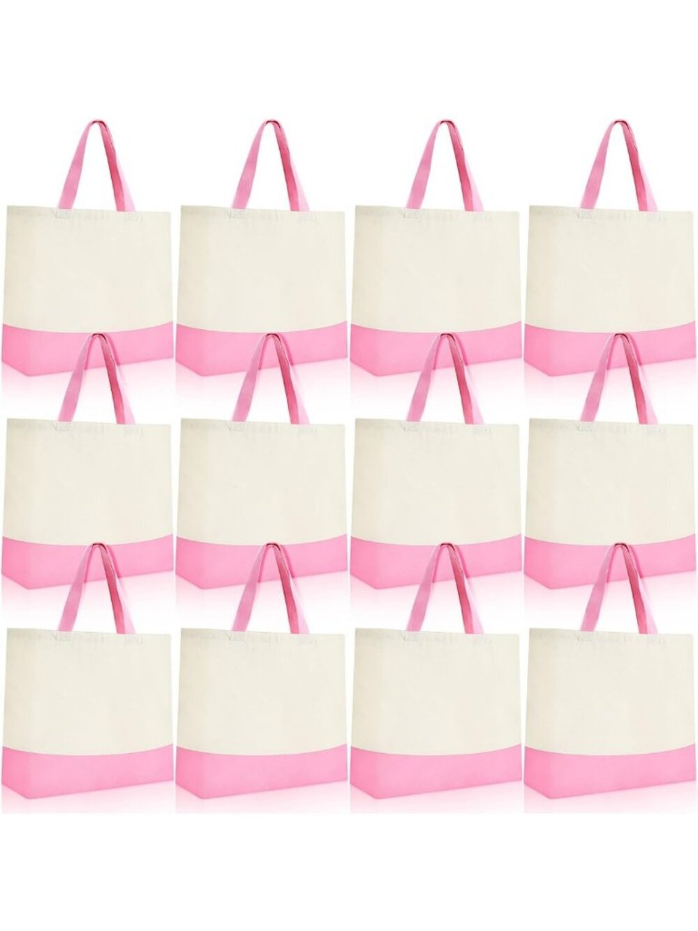 Large Canvas Tote Bags Bulk - 18.5x15 In, Durable, Versatile, Eco-Friendly